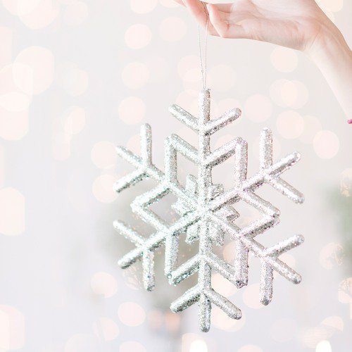 dangling snowflake winter decoration 